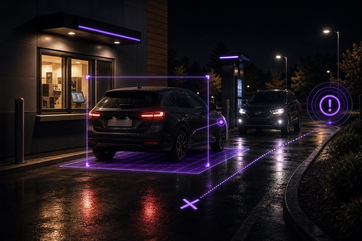 Obstrucción detectada en carril de Drive Thru